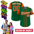 Personalized Baseball Jersey Uniform For Baseball Fans Lovers, Custom Team Name Logo Number Baseball Jersey, Gift for Men Women Youth Kid