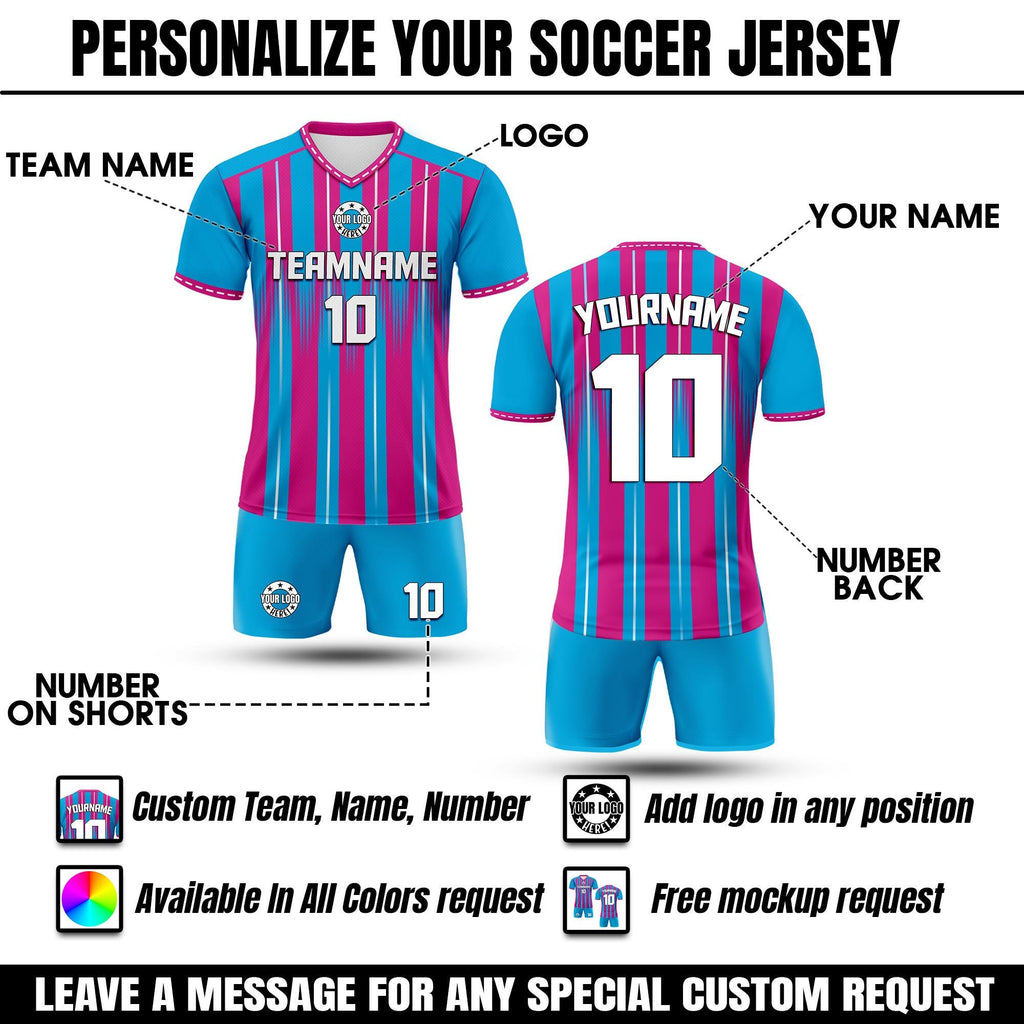 Custom Team Soccer Jersey for Men Women Youth Kid, Personalized Jersey with Team Name Number Logo, Game Day Outfit Soccer Jersey Gifts