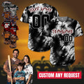Custom Tie Dye Halloween Baseball jersey for Men Women Youth Kid, Team Jersey Halloween Costume, Halloween Jersey Outfit, Horror Jersey