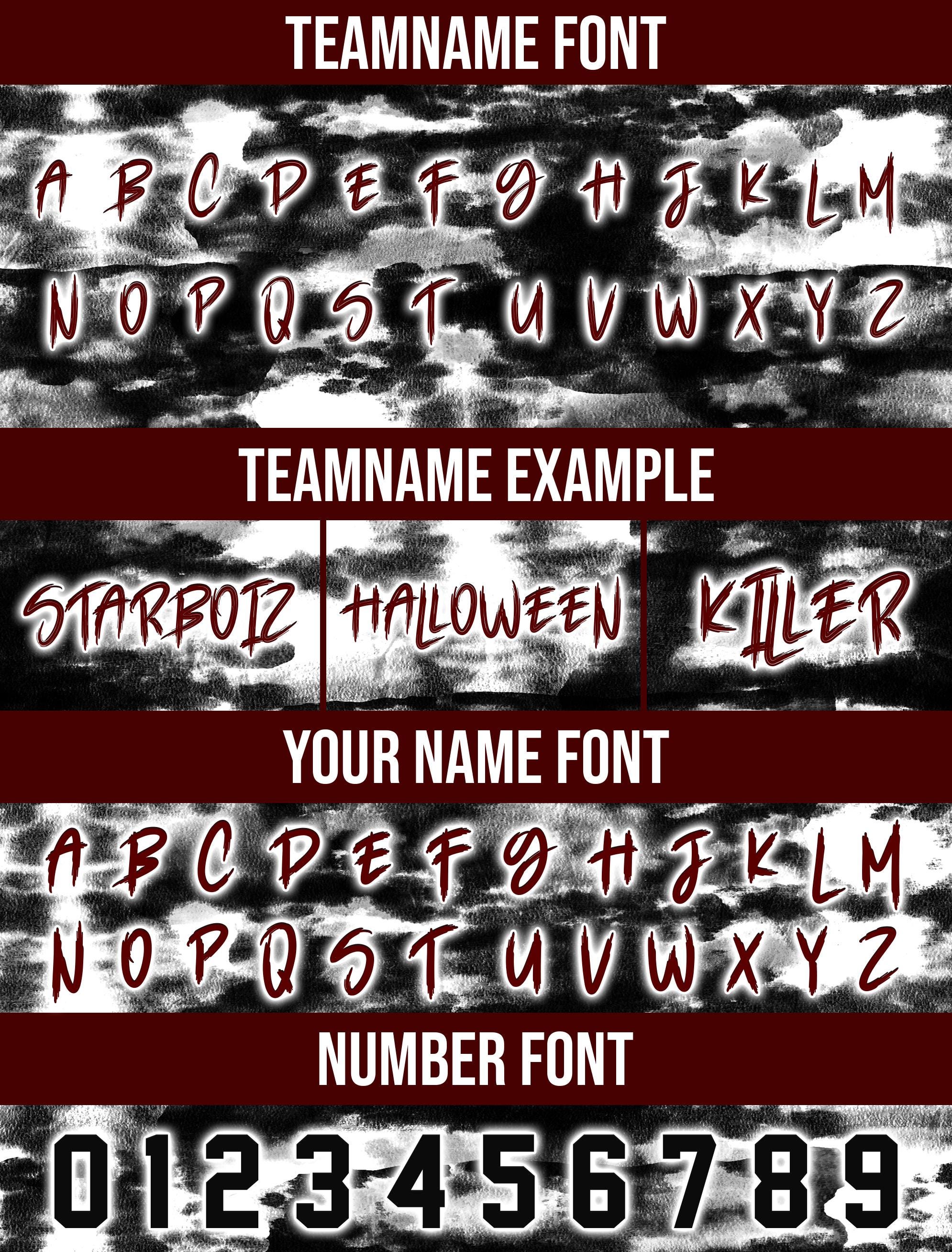 Custom Tie Dye Halloween Baseball jersey for Men Women Youth Kid, Team Jersey Halloween Costume, Halloween Jersey Outfit, Horror Jersey