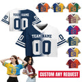 Custom Gradient Ladies Team Fan Shirt, Custom Team Name Number Logo V-Neck Football Crop top Jersey, Cheerleading Gifts Sports Girl Outfit