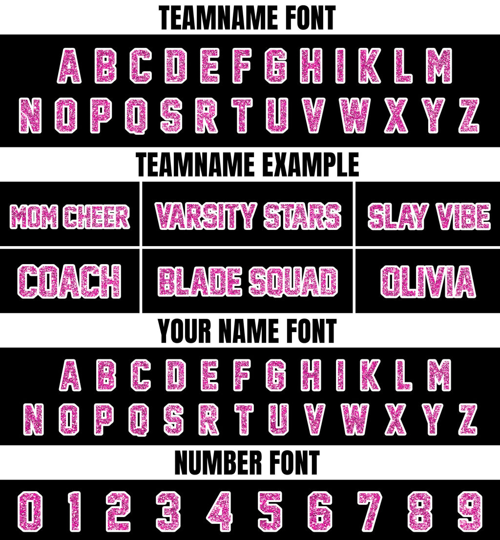Personalize Black Pink Shirt Crop top for Women & Girls, Custom Cheer Football Jersey, Sparkly shirt Glitter Football Tee Concert Outfit