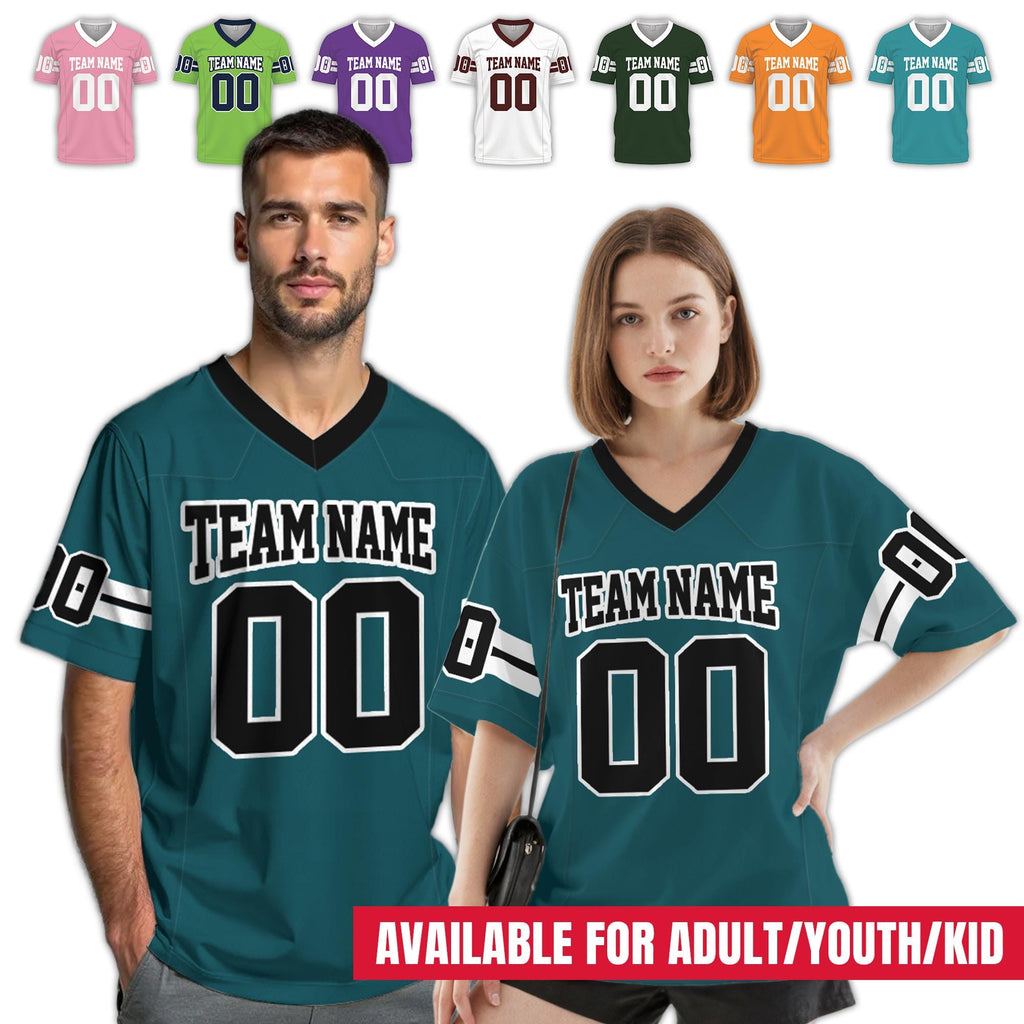 Personalized Football Game Day with Player Names, Customized Jersey Family for Football Lovers, Football Shirts for Dads Casual Wear Outfits