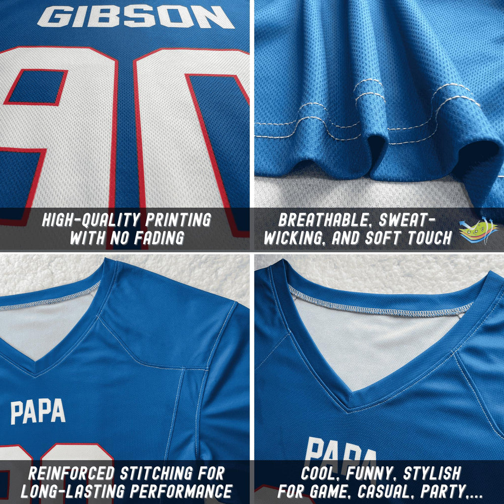 Personalized Football Game Day Casual Wear Outfits with Player Names, Customized Jersey Family for Men women youth kids, Matching jersey