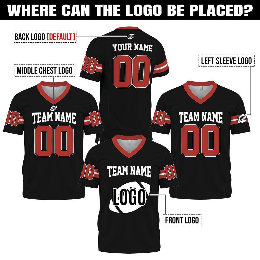 Personalized Football Game Day Casual Wear Outfits with Player Names, Customized Jersey Family for Men women youth kids, Matching jersey