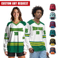 Personalized Team Name Number Logo Ice Hockey Jersey, Custom Game Day Outfit For Fans Lover Hockey Shirt Jersey Uniform