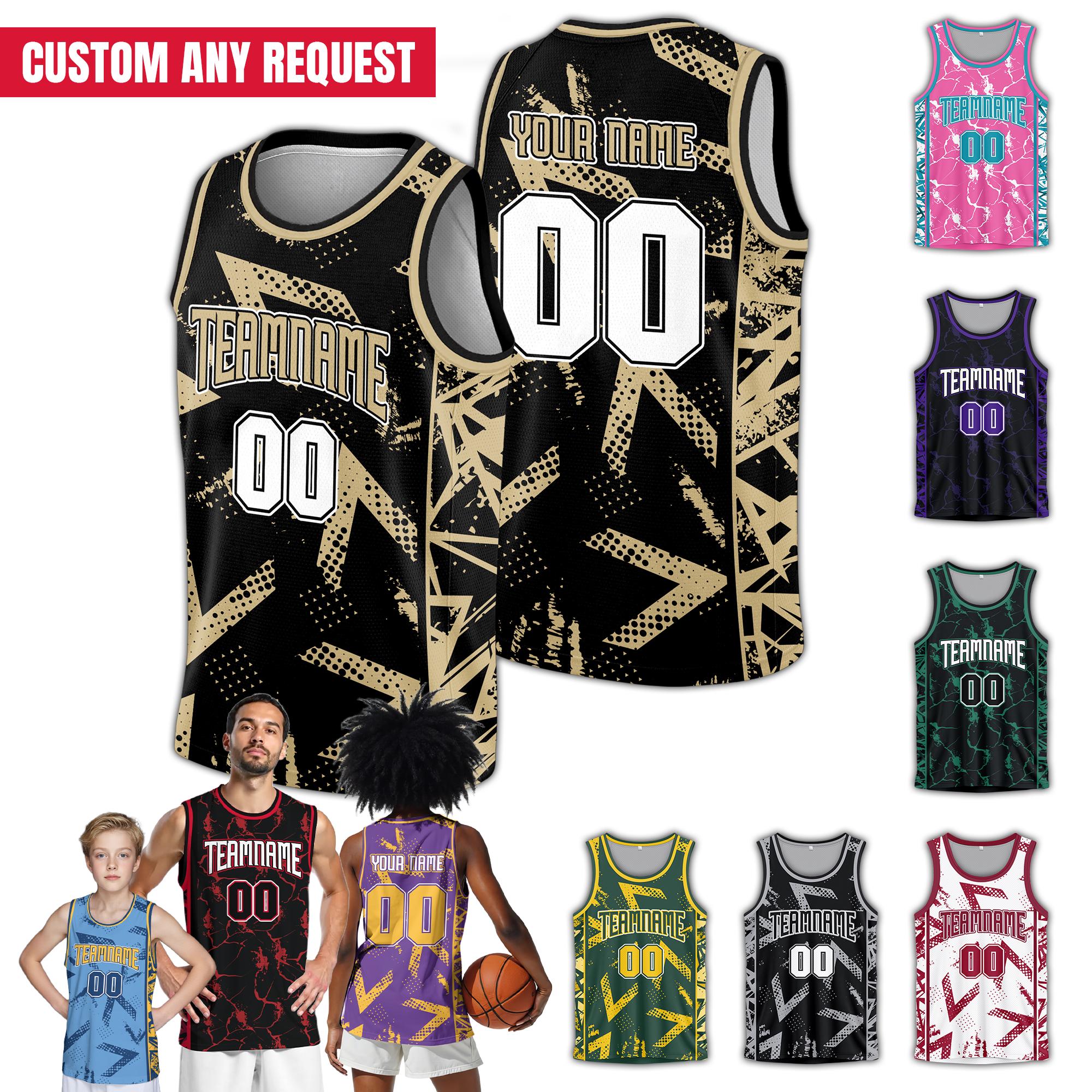 Personalized Basketball Jersey Game Day Outfit - Custom Name & Number - Custom Sports Wear for Adult Youth