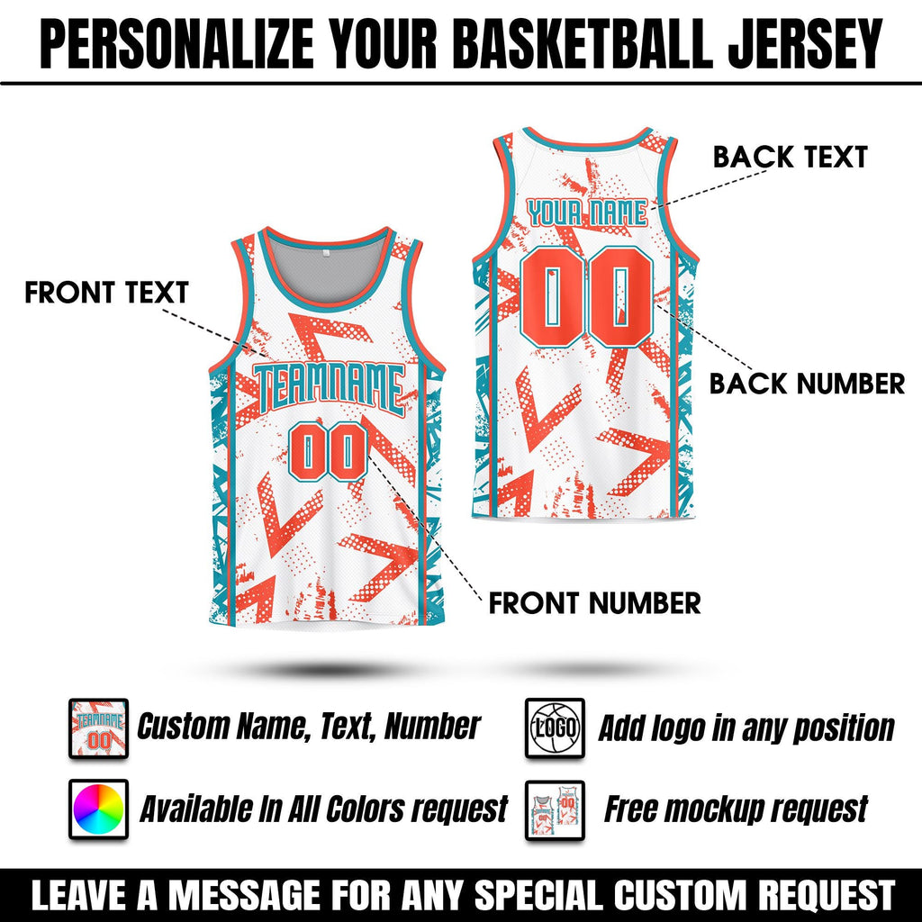 Custom Name & Number Basketball Jerseys Team Uniform Shirt, Personalized Jersey Sports Wear for Adult Youth Kid Gifts for fan