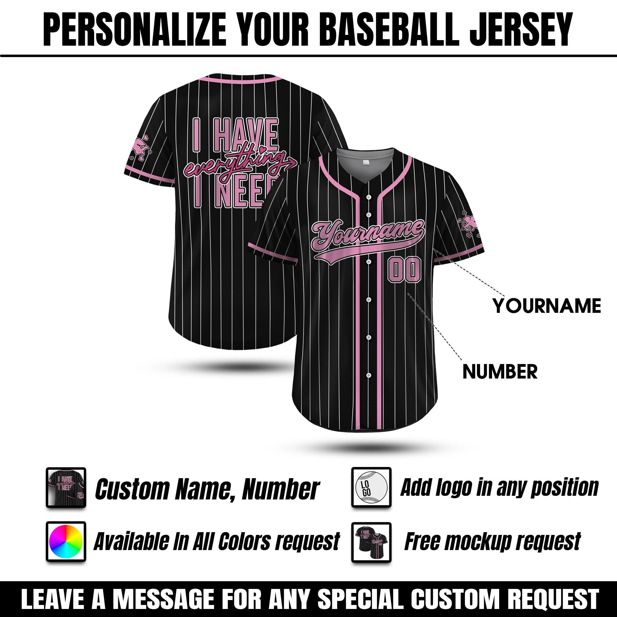 Custom Name Number Valentine Baseball Jersey for Women Men, Custom Valentine Gift Baseball Shirt For Him Her Boys, Matching Valentine Shirt