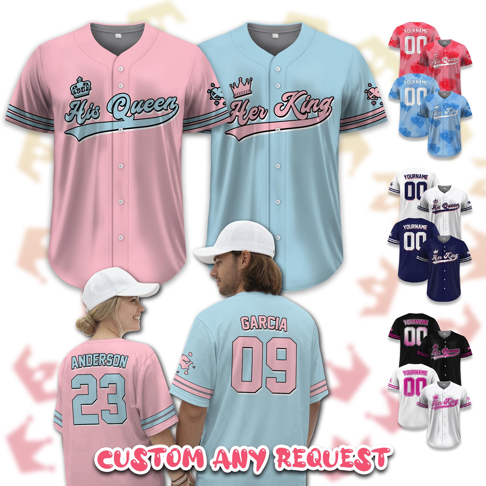 Custom Valentine Baseball Jersey for Couple Matching, Custom Matching Valentine Shirt, Valentine Gift Baseball Shirt For Him Her Boys