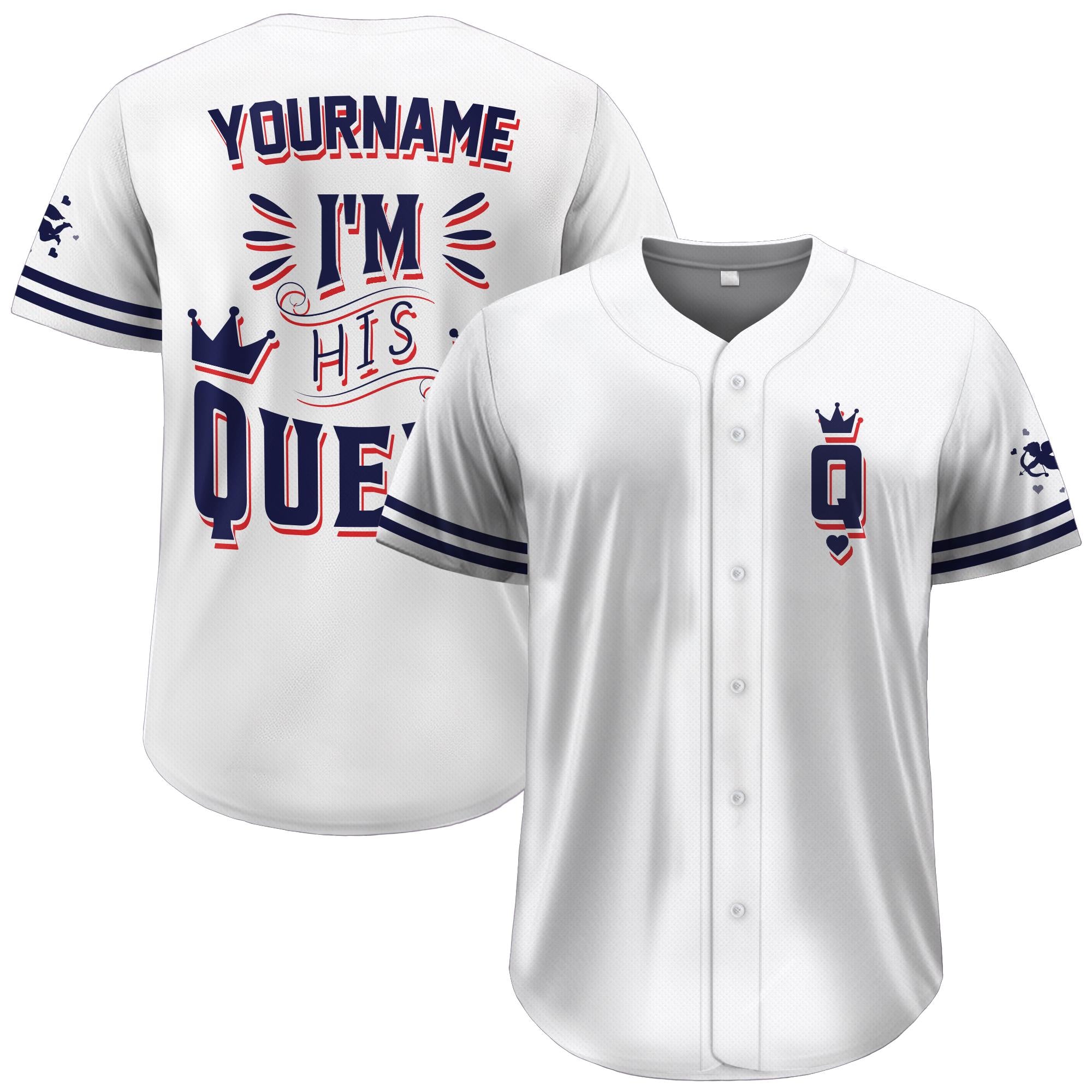 Custom Valentine Baseball Jersey for Women Men, Custom Valentine Gift Baseball Shirt For Him Her Boys, Valentine Gifts For Baseball Lover