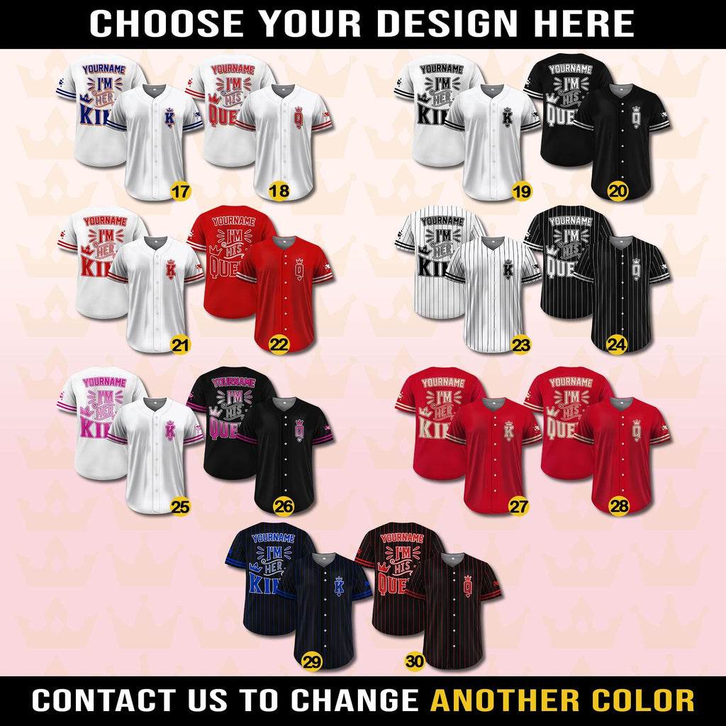 Custom Valentine Baseball Jersey for Women Men, Custom Valentine Gift Baseball Shirt For Him Her Boys, Valentine Gifts For Baseball Lover