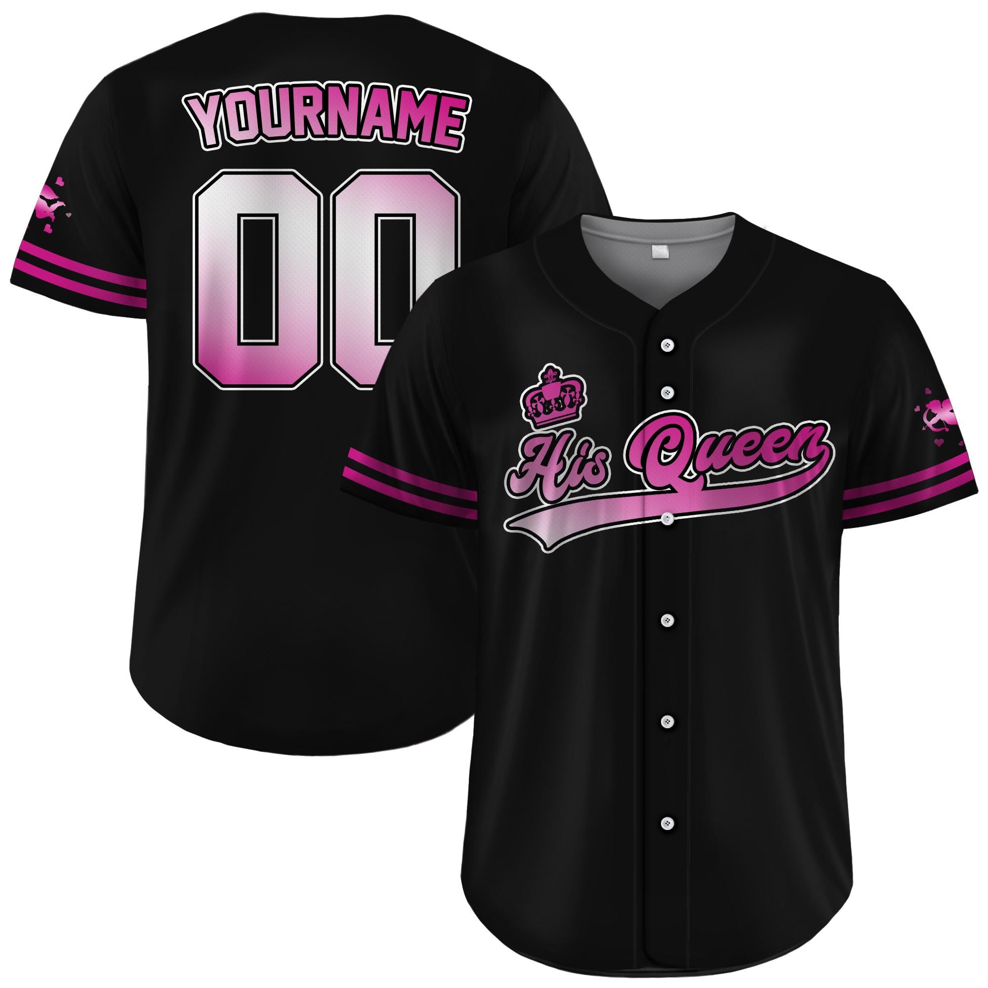 Custom Valentine Baseball Jersey for Couple Matching, Custom Matching Valentine Shirt, Valentine Gift Baseball Shirt For Him Her Boys