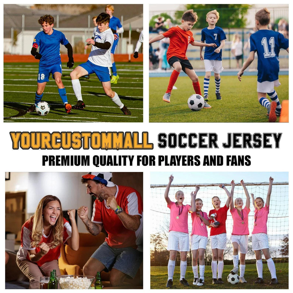 Custom Soccer Jersey Shorts Set for Youth Toddler Adult, Personalized Team Name Logo Number, Purple Soccer Jersey Shirt, Team Uniform
