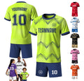 Custom Soccer Uniform Jersey for Men Women Youth Kid, Personalized Jersey with Team Name Logo Number, Green Soccer Jersey Shirts for toddler