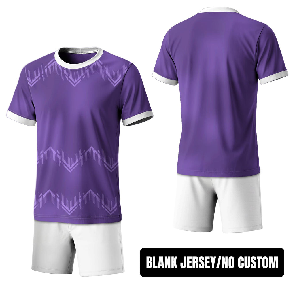 Custom Soccer Jersey Shorts Set for Youth Toddler Adult, Personalized Team Name Logo Number, Purple Soccer Jersey Shirt, Team Uniform