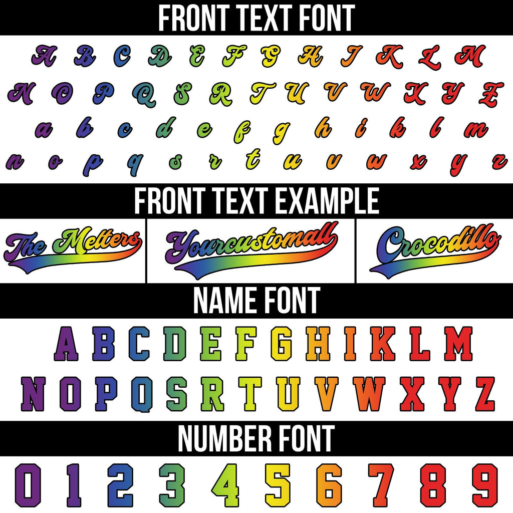 Custom Rainbow Pride Baseball Jersey, Personalized LGBT Team Shirt for Men Women Youth Kid