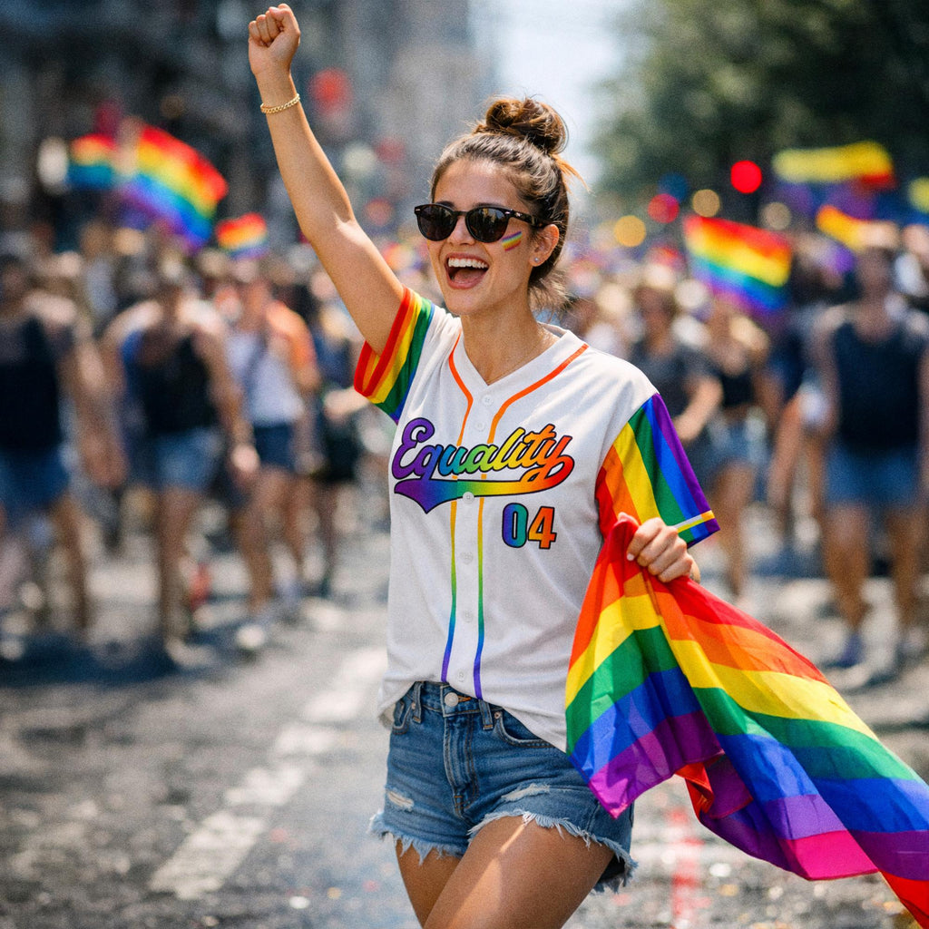 Custom Pride Baseball Jersey Matching Uniform, Personalized LGBT Team Shirt for Men Women Youth Kid, LGBT pride clothing
